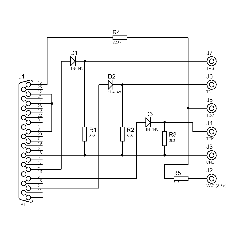 Xilinx jtag programmer схема